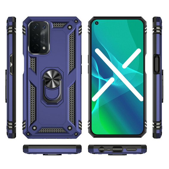 Armor Case for OPPO A54 5G/A74 5G/A93 5G, Nox Case Ring, blue
