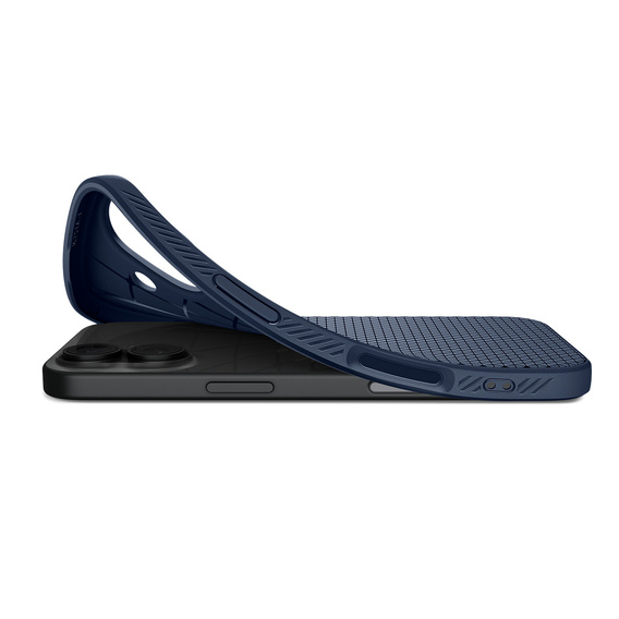 Spigen Liquid Air Case for iPhone 17, Navy Blue