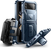 Armored case for Samsung Galaxy Z Flip 4 5G, Dexnor Clip Holder, navy blue