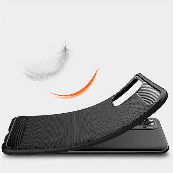 Case for Xiaomi Redmi Note 10 / 10S, Carbon, black