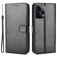 Flip case for Xiaomi Redmi Note 12 Pro+ 5G, Crazy Horse Wallet, black
