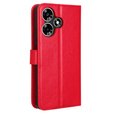 Flip case for Infinix Hot 30i, Crazy Horse Wallet, red