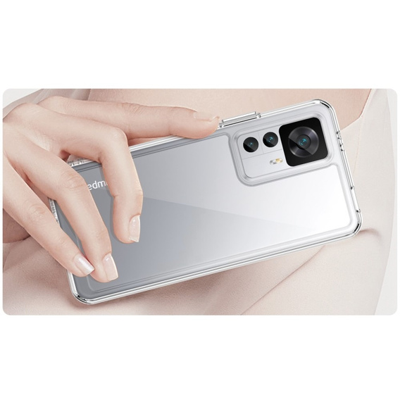Case for Xiaomi 12T Pro 5G, Fusion Hybrid, transparent