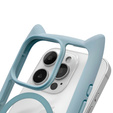 Case for iPhone 16 Pro Max, for MagSafe, Cute Cat, blue + Screen Glass