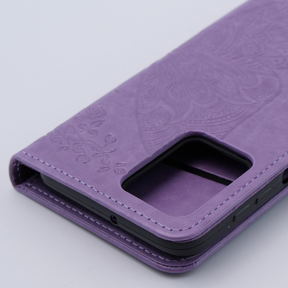 Flip case for Motorola Moto G54 5G, Butterfly, purple