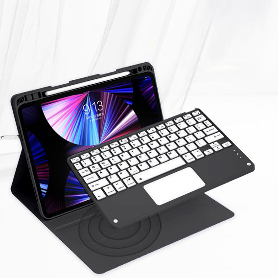 Case + keyboard iPad Air 10.9 4 2020 / 5 2022, Touchpad, black
