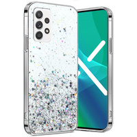 Case for Samsung Galaxy A53 5G, Glittery, transparent