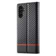 Flap case for Samsung Galaxy S25, Carbon LC.IMEEKE, black