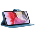 Flip case for Samsung Galaxy M34 5G, Butterfly, blue