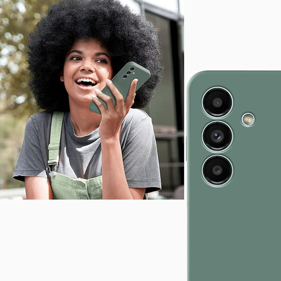 Case for Samsung Galaxy A04S / A13 5G, Silicone Lite, dark green