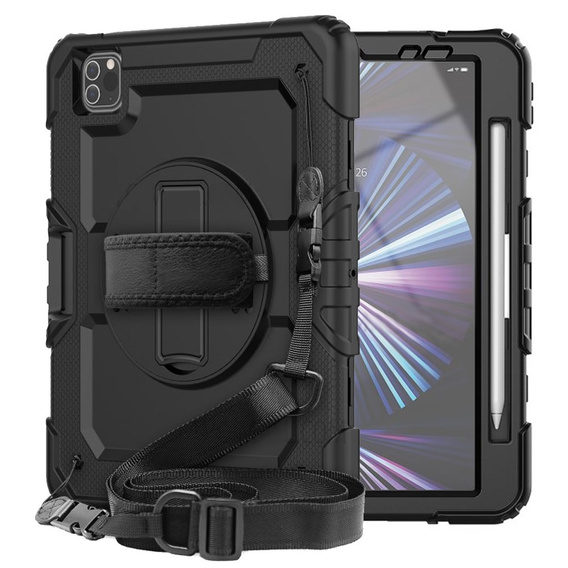 Armored Case for iPad Pro 11" 2022/2021 (4/3 gen.), protective 360 with stylus slot, blue