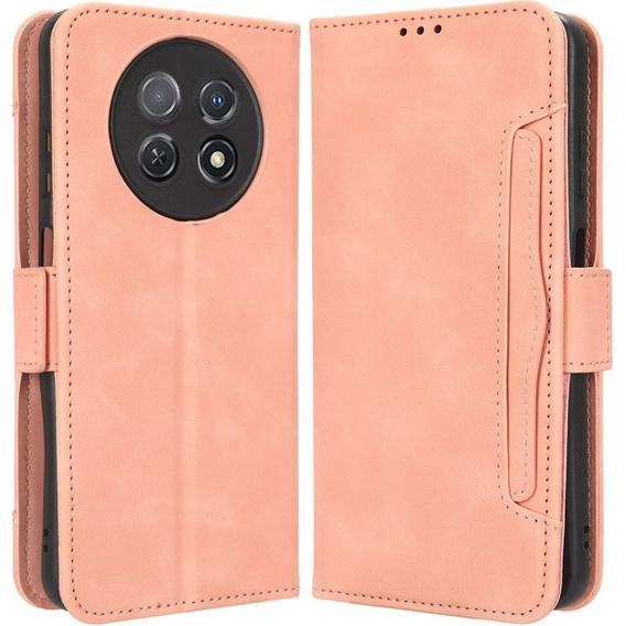 Flip case for Huawei Nova Y91 4G, Card Slot, pink