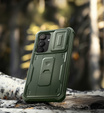 Armored case for Samsung Galaxy S25+ Plus, Dexnor Full Body (Two Frames), green