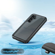 IP68 Waterproof Case for Samsung Galaxy A55 5G, Redpepper, black