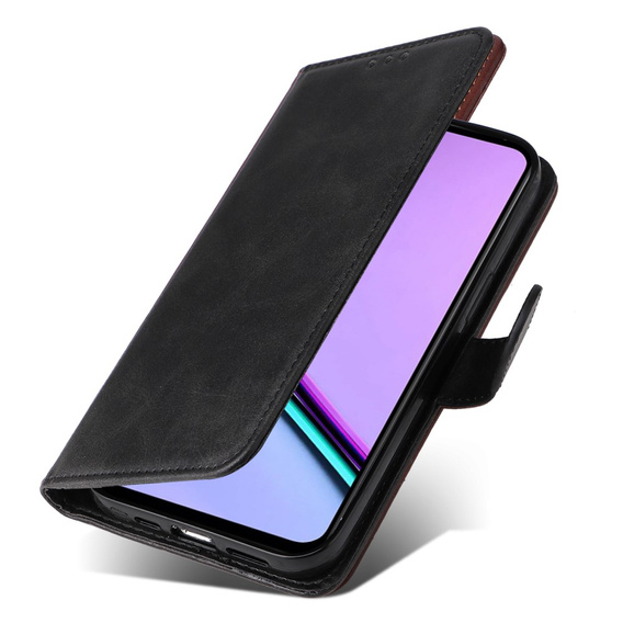 Flip case for Realme C67, Leather Wallet, black