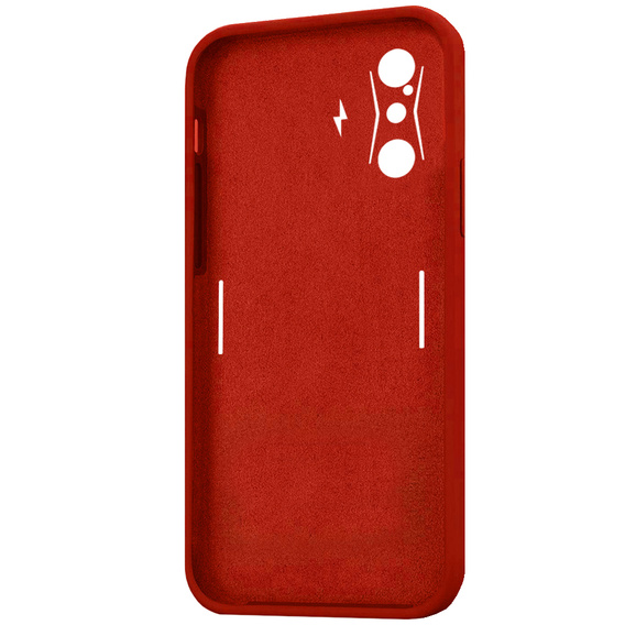 Case for Xiaomi POCO F4 GT, Silicone Lite, red