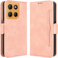 Flip case for Motorola Moto G15 / Motorola Moto G15 Power, Card Slot, pink