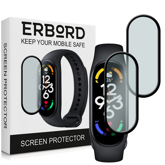 2x ERBORD Hybrid Glass for Xiaomi Mi Band 7/7 NFC