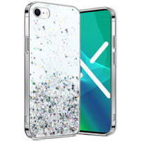 Case for iPhone 7/8/SE 2020/SE 2022, Glittery, transparent