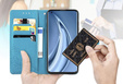 Flip case for Oppo Reno 12 Pro, Mandala, blue