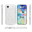 Case for iPhone Air, for MagSafe, glitter, transparent