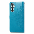 Flip case for Samsung Galaxy M15 5G, Mandala, blue