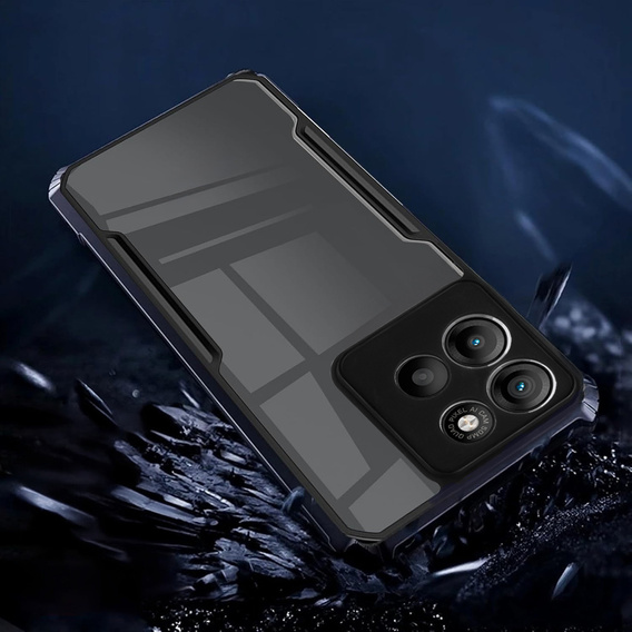 Case for Motorola Moto G15 / Motorola Moto G15 Power, AntiDrop Hybrid, black