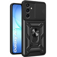 Armoured case for Samsung Galaxy A17 5G, with camera protection, with stand, black