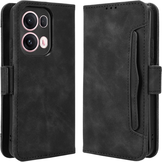 Flip case for Oppo Reno 13 Pro, Card Slot, black