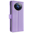 Flip case for Realme 12 Pro 5G / 12 Pro+ 5G, Wallet Zipper Pocket, purple