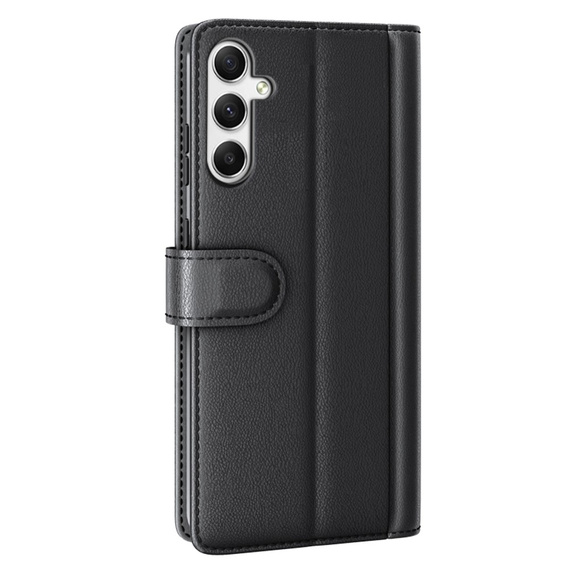 Flip case for Samsung Galaxy A35 5G, Split Leather, black