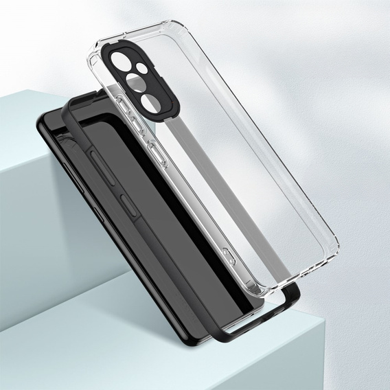 Case for Samsung Galaxy A14 5G, Fusion Hybrid, transparent / black