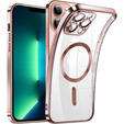 Case for iPhone 13 Pro, Electro MagSafe, pink + Screen Glass