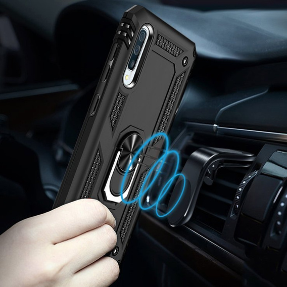 Armor Case for Samsung Galaxy A50 / A30s, Nox Case Ring, black