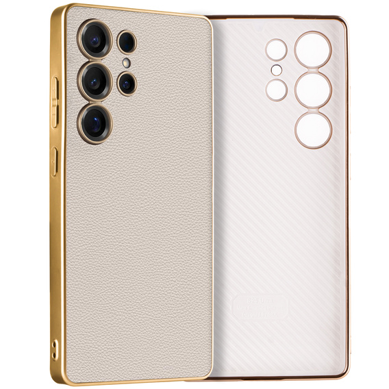 Case for Samsung Galaxy S25 Ultra, GKK Leather, titanium grey