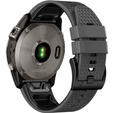 Silicone Strap for Garmin Fenix 7 / Forerunner 965 / 955 / 945 / 935, Grey / Black