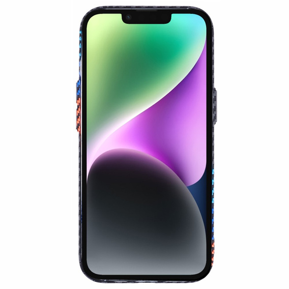 MagSafe's iPhone 14 Case, Carbon Fiber, dark blue