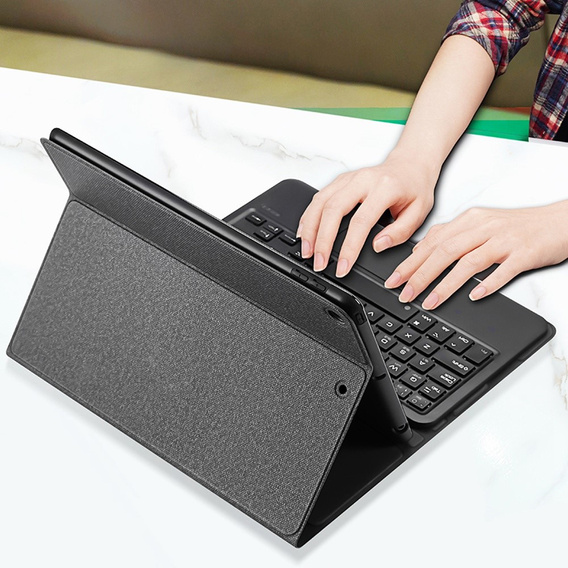 Case + keyboard iPad 10.2 2021/2020/2019, Dux Ducis Magnetic Keyboard, black
