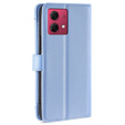 Flip case for Motorola Moto G84 5G, Wallet Zipper Pocket, blue