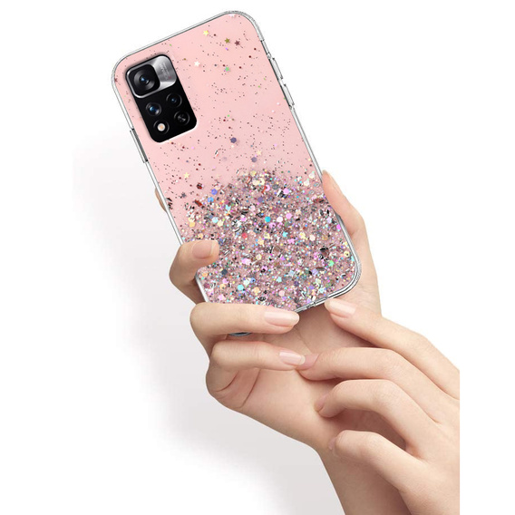 Case for Xiaomi Redmi Note 11 Pro 4G/5G, Glittery, pink