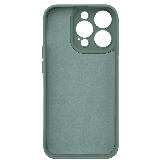 Case for iPhone 15 Pro Max, Silicone Lite, dark green