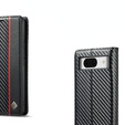 Flap case for Google Pixel 8A, Carbon LC.IMEEKE, black
