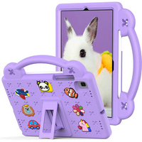 Children's case for Samsung Galaxy Tab S6 Lite 10.4 2020/2022 / Tab A7 2020 T500 / T505 / Tab S6 T860/T865, Cute Patterns, with stand, purple