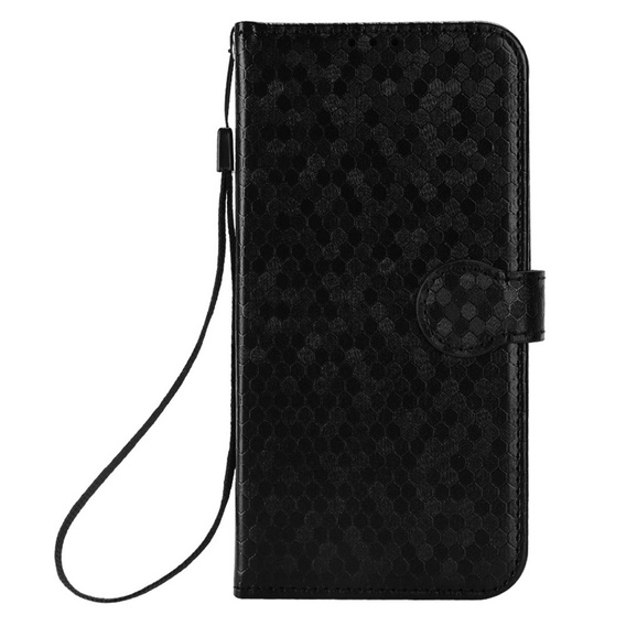 Flip case for Xiaomi Redmi Note 14 4G, Wallet Rhombus, black