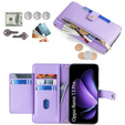 Flip case for Oppo Reno 13 Pro, Wallet Zipper Pocket, purple