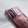Armored case for Samsung Galaxy S24 Plus, Dexnor Full Body (Two Frames), red
