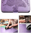 Flip case for Motorola Edge 50 Fusion 5G, Butterfly, purple
