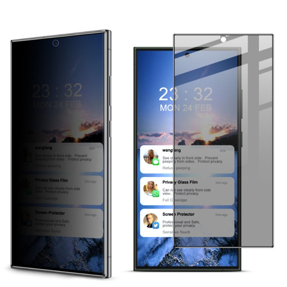 IMAK Privacy Tempered Glass for Samsung Galaxy S24 Ultra