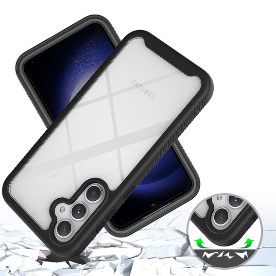 Case for Samsung Galaxy A35 5G, Shockproof, with film, black
