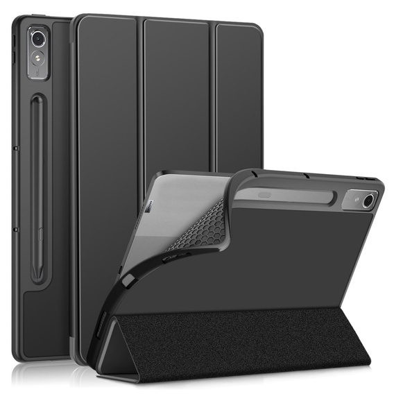 Case for Lenovo Tab P12, Smartcase with stylus space, black